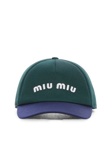 DRILL BASEBALL CAP - Woman - Miu Miu - Modalova