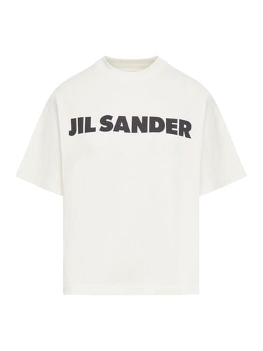 COTTON T-SHIRT WITH CONTRASTING LOGO - Woman - Jil Sander - Modalova