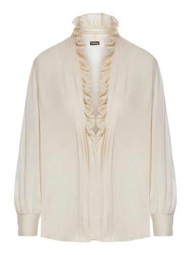 CHARMEUSE SILK BLOUSE - Woman - Tom Ford - Modalova