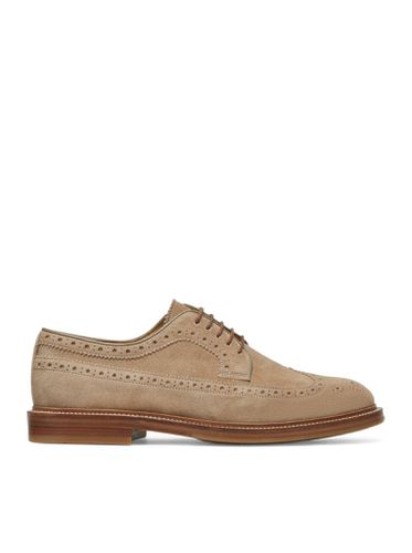 Decorative-stitching leather shoes - Man - Brunello Cucinelli - Modalova