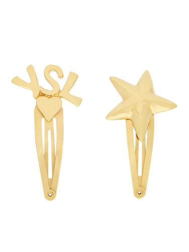 CASSANDRE METAL HAIR CLIP - Woman - Saint Laurent - Modalova