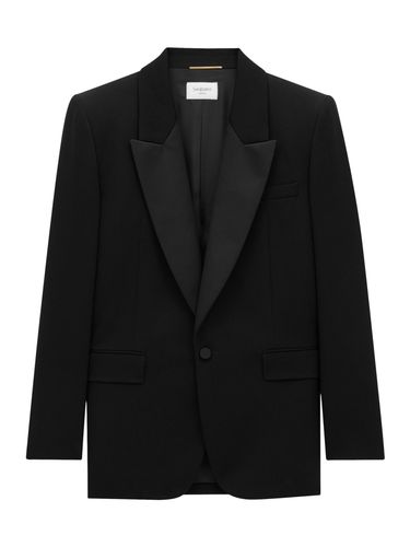 GRAIN DE POUDRE SMOKING JACKET - Woman - Saint Laurent - Modalova