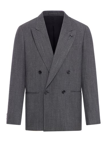 DOUBLE BREASTED WOOL BLEND SUIT - Man - Lardini - Modalova