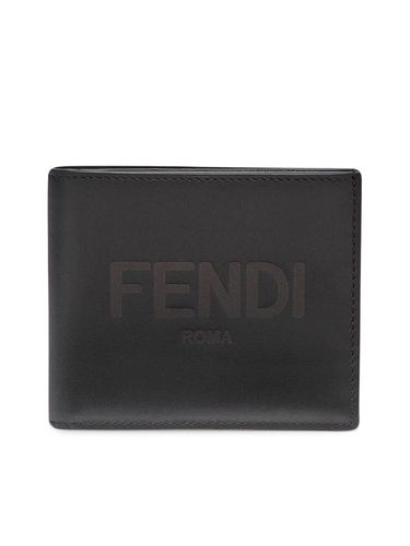 Embossed logo bi-fold wallet - - Man - Fendi - Modalova