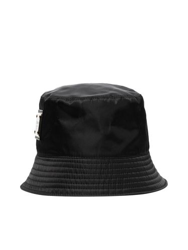 Bucket hat with application - - Man - Dolce & Gabbana - Modalova