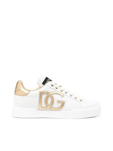 DG-embellished low-top sneakers - - Woman - Dolce & Gabbana - Modalova