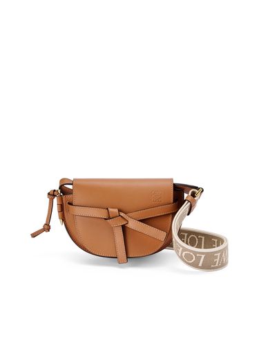 Mini Gate Dual bag in soft calfskin and jacquard - - Woman - Loewe - Modalova