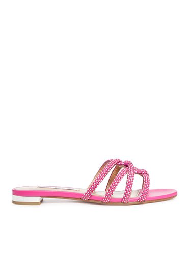 Crystal-embellished flat sandals - - Woman - Aquazzura - Modalova