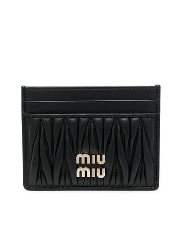 Nappa card holder - Miu Miu - Woman - Miu Miu - Modalova