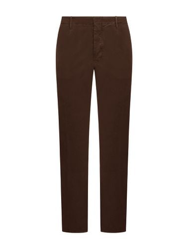 Slim fit trousers in organic stretch tricocell - Man - Incotex - Modalova