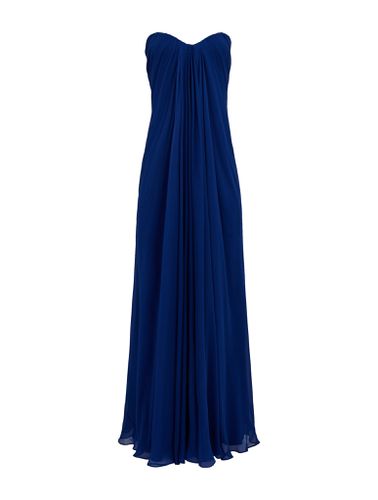 Women`s Evening Bustier Dress in Electric Navy - - Woman - Mcqueen - Modalova