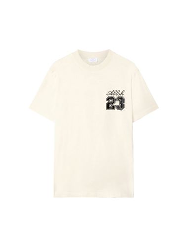 T-shirt with embroidery - - Man - Off-white - Modalova