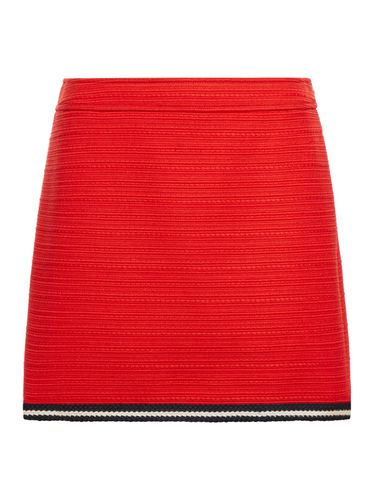 WOOL SKIRT WITH BRAIDED FINISHES - - Woman - Gucci - Modalova