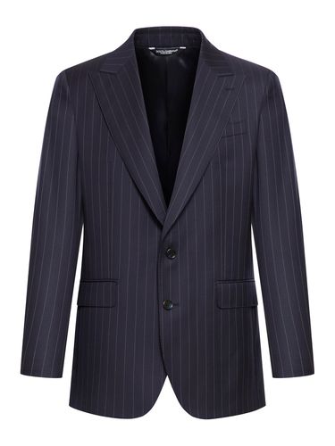 Pinstriped wool jacket - - Man - Dolce & Gabbana - Modalova