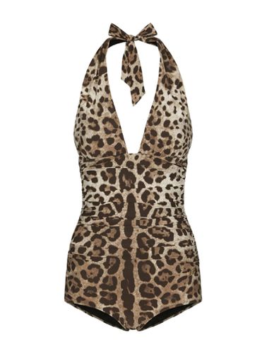 Leopard-print swimsuit - - Woman - Dolce & Gabbana - Modalova
