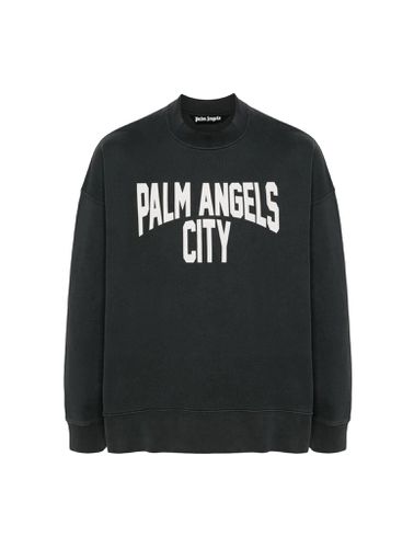PA City washed cotton sweatshirt - - Man - Palm Angels - Modalova