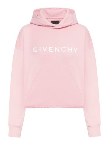 Archetype short hooded sweatshirt in brushed fabric - - Woman - Givenchy - Modalova