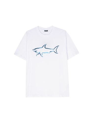 Logo-print cotton T-shirt - - Man - Paul&shark - Modalova