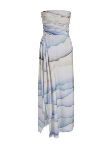 Abstract-pattern silk dress - - Woman - Giorgio Armani - Modalova