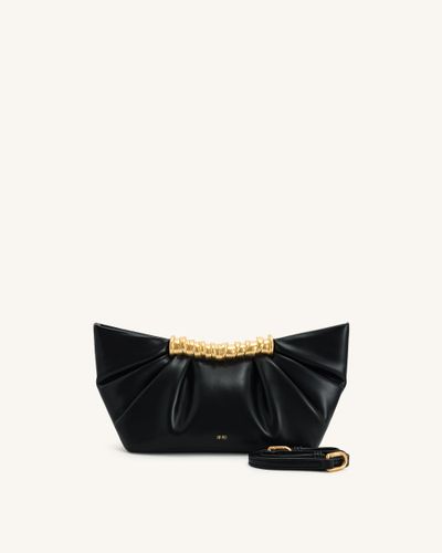 Leia Pleated Clutch - Black - JW PEI - Modalova