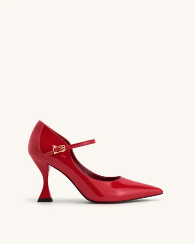 Thalina Patent Leather Pumps - Red - JW PEI - Modalova