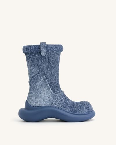 Zoie Denim Embossed Rain Boot - Blue - JW PEI - Modalova