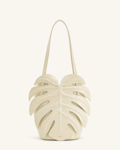 Cecelia Leaf Shape Shoulder Bag - White - JW PEI - Modalova