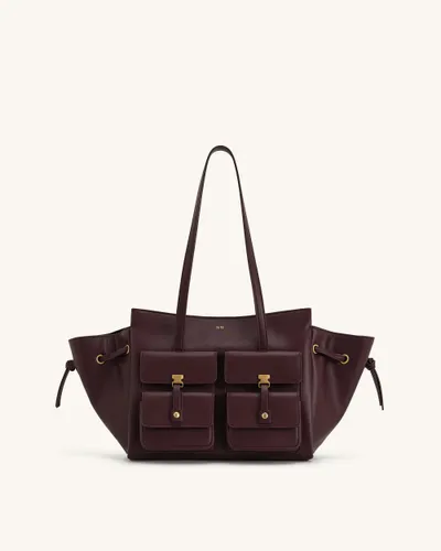 Linda Tote Bag - Deep Burgundy - JW PEI - Modalova