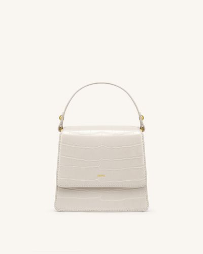 The Fae Top Handle Bag - Ivory Croc - JW PEI - Modalova