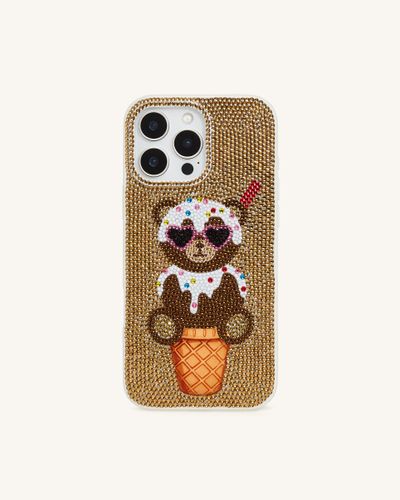 Bear Coque de téléphone cornet de glace - Doré - JW PEI - Modalova