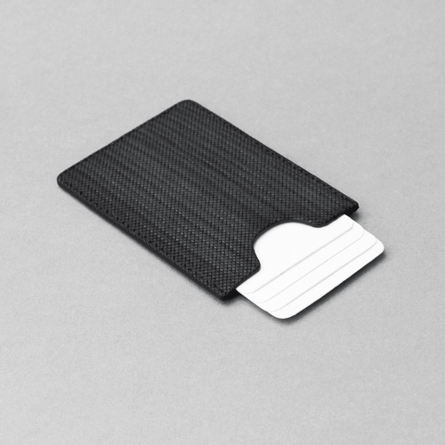 Wood Leather | Travel Card Holder - Black - Oliver Co. London - Modalova