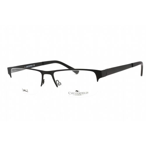 Men's Eyeglasses - Matte Black Half Rim Metal Frame / 52/XL 0003 00 - Chesterfield - Modalova