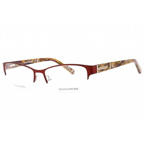 Women's Eyeglasses - Bordeaux Metal Half Rim Frame / Jordyn 023B 00 - Banana Republic - Modalova