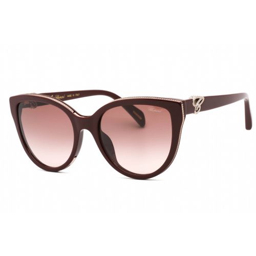 Women's Sunglasses - Shiny Bordeaux Frame Brown Gradient Lens / SCH317S 09FH - Chopard - Modalova
