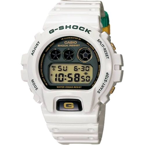 Men's Watch - G-Shock Alarm White Resin Strap Digital Quartz Dive / DW-6900R-7 - Casio - Modalova
