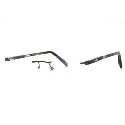 Unisex Eyeglasses - Shiny Dark Grey Rimless Frame Clear Lens / VCHF54 0568 - Chopard - Modalova