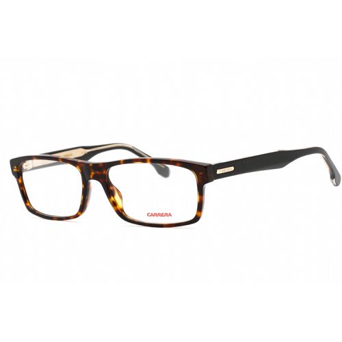 Men's Eyeglasses - Havana Rectangular Frame Clear Lens / 293 0086 00 - Carrera - Modalova