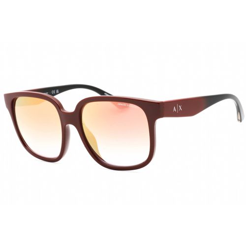 Women's Sunglasses - Shiny Bordeaux Square Frame / 0AX4136SU 82986F - Armani Exchange - Modalova