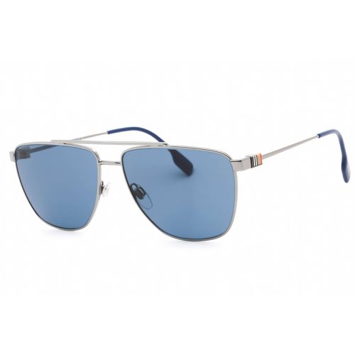 Men's Sunglasses - Gunmetal Frame Dark Blue Lens / 0BE3141 100380 - BURBERRY - Modalova