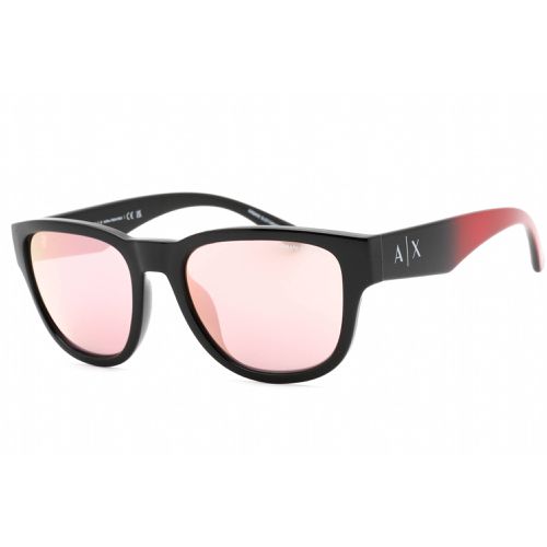 Men's Sunglasses - Shiny Black Square Plastic Frame / 0AX4115SU 81861T - Armani Exchange - Modalova
