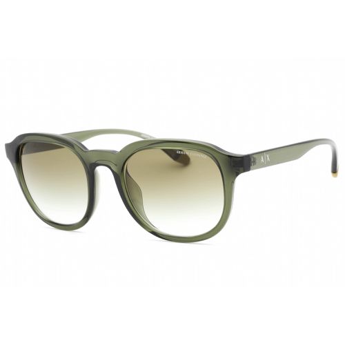 Men's Sunglasses - Shiny Transparent Green Frame / 0AX4129SU 83418E - Armani Exchange - Modalova
