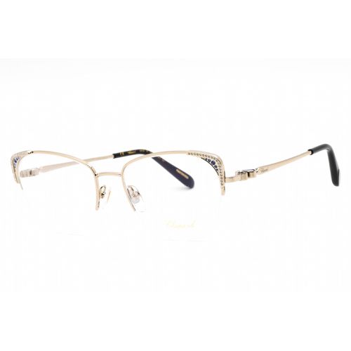 Women's Eyeglasses - Gold Half Rim Cat Eye Frame Clear Lens / VCHD81S 0594 - Chopard - Modalova