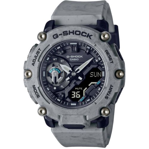 Men's Watch - G-Shock Grey Analog-Digital Dial Resin Strap / GA-2200SL-8ACR - Casio - Modalova