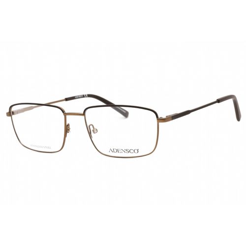 Men's Eyeglasses - Dark Brown Metal Full Rim Frame Clear Lens / AD 135 0R0Z 00 - Adensco - Modalova
