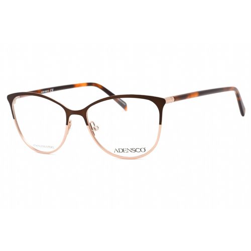 Women's Eyeglasses - Clear Demo Lens Brown Gold Cat Eye Frame / AD 240 0FG4 00 - Adensco - Modalova