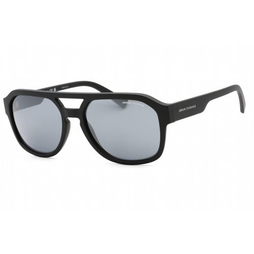 Unisex Sunglasses - Matte Black Aviator Plastic Frame / AX4074S 80786G - Armani Exchange - Modalova