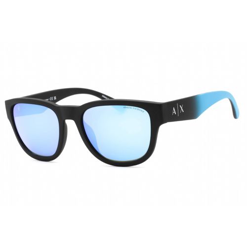 Men's Sunglasses - Matte Black Square Plastic Frame / 0AX4115SU 832525 - Armani Exchange - Modalova
