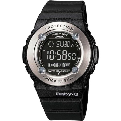 Women's Watch - Baby-G World Time Black Resin Strap Digital Quartz / BG-1300-1C - Casio - Modalova