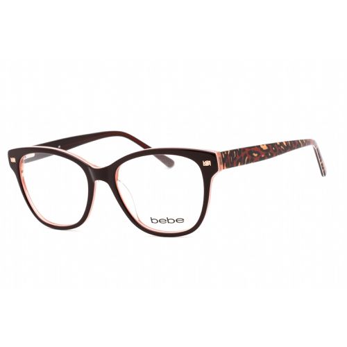 Women's Eyeglasses - Berry Animal Zylonite Full Rim Rectangular / BB5194 603 - Bebe - Modalova