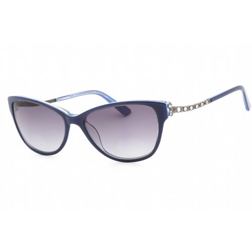 Women's Sunglasses - Blue Plastic Cat Eye Fixed Nose Pads Frame / BB7184 424 - Bebe - Modalova